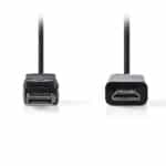 Καλώδιο εικόνας DisplayPort αρσ. σε HDMI αρσ., 2m NEDIS CCGP37100BK20 - Κωδ: 233-0175 - Image 2