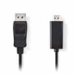 Καλώδιο εικόνας DisplayPort αρσ. σε HDMI αρσ., 2m NEDIS CCGP37100BK20 - Κωδ: 233-0175 - Image 3