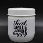Δοχείο Κουζίνας Γυάλινο 425ml Just Smile Veltihome 21-14635 White