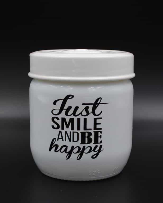 Product285950.Photo1.Original Δοχείο Κουζίνας Γυάλινο 425ml Just Smile Veltihome 21-14635 White - Image 1