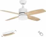 Lineme Ostro Ανεμιστήρας Οροφής 122cm με Φως και Τηλεχειριστήριο Μπεζ 02-00153 - Image 3