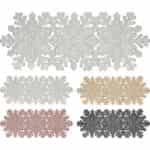 Ράνερ πλαστικό, παραλληλόγραμμο, σχέδιο χιονονιφάδα    933219  KATSOS