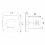 ΕΞΑΕΡΙΣΤΗΡΑΣ ΛΟΥΤΡΟΥ Φ10 4" 15W ΛΕΥΚΟ OEM 02-00700-1