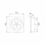 ΕΞΑΕΡΙΣΤΗΡΑΣ ΤΟΙΧΟΥ 290x290 38W OEM 02-00701