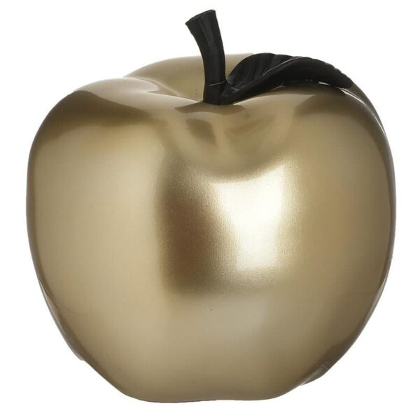 Inart Διακοσμητικό Μήλο Πολυρητίνης Χρυσό 15x15x15cm