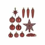 Click Χριστουγεννιάτικη Μπάλα Κόκκινη 50τμχ