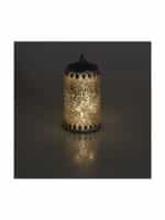 Inart Διακοσμητικό Φωτιστικό Φαναράκι LED σε Ασημί Χρώμα 3-70-912-0173 - Image 2