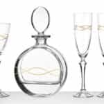 Σετ Γάμου 4 Τμχ Καράφα, Ποτήρι Κρασιού & 2 Ποτήρια Σαμπάνιας (Γ41)