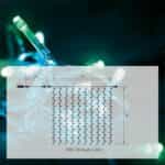 ΚΟΥΡΤΙΝΑ 200 LED ΛΑΜΠΑΚΙΑ 2X2 ΕΠΕΚΤΕΙΝΟΜΕΝΟ, ΔΙΑΦΑΝΟ ΚΑΛΩΔΙΟ, CLUSTER FROSTED ΜΠΛΕ/ΠΡΑΣΙΝΟ  27-00299