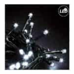 1000 LED Λαμπάκια σταθερά Ψυχρό Λευκό 100Μ  σε Σειρά με Πράσινο Καλώδιο Fos me  27-00387