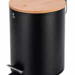 Καλαθάκι Μπάνιου 5lt Μαύρο 02-12748 Inox  Estia