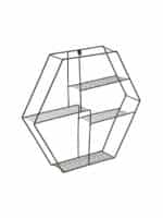 Ράφι Τοίχου Μαύρο 42x9x38cm INART 6-50-200-0002