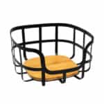 ESTIA ΦΡΟΥΤΙΕΡΑ BAMBOO ESSENTIALS ΜΕΤΑΛΛΙΚΗ 24x24x12.7cm ΜΑΥΡΗ