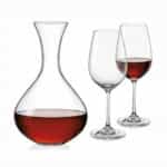 Bohemia Viola Κρυστάλλινη Καράφα Σερβιρίσματος Κρασιού με Ποτήρια 1500ml 7τμχ 311