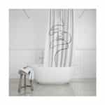 Estia Line Art Κουρτίνα Μπάνιου 180x200cm Λευκή 02-18085