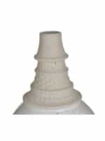 Inart Διακοσμητικό Βάζο Κεραμικό Κρεμ 17x17x26cm Κωδικός: 3-70-078-0017 - Image 2