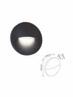 Fos me Μονό Σποτ με Ενσωματωμένο LED 140x140x15mm 160lm 4000k και Φυσικό Φως σε Λευκό Χρώμα 17-04686-1 - Image 2