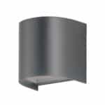 Fos me Στεγανή Επιτοίχια Πλαφονιέρα Εξωτερικού Χώρου GU10 σε Γκρι Χρώμα IP65 110x110x85  21-0226-10