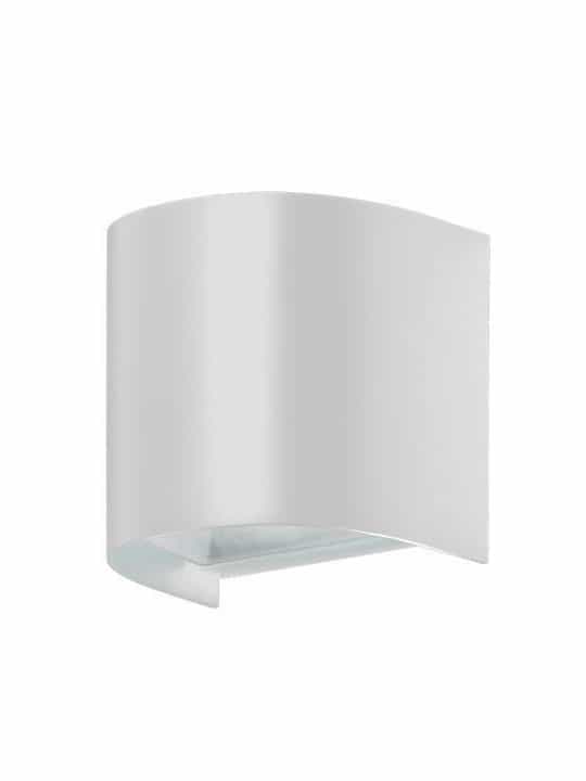 Fos me Στεγανή Επιτοίχια Πλαστικη Πλαφονιέρα Εξωτερικού Χώρου GU10 σε Λευκό Χρώμα IP65  110x110x85  21-0226-1 - Image 1