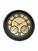 Inart Ρολόι Τοίχου Πλαστικό Μαύρο 45cm 3-20-925-0012 - Image 3