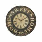 Inart Ρολόι Τοίχου Μεταλλικό Καφέ 45cm 3-20-333-0015