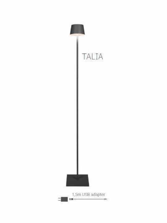 Fos me Talia Μοντέρνο Φωτιστικό Δαπέδου Υ120εκ. σε Μαύρο Χρώμα 17-00946-2 - Image 1