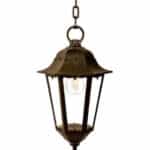 Lineme Κρεμαστό Φωτιστικό Οροφής Εξωτερικού Χώρου E27 σε Μπρούτζινο Χρώμα 21-0222-8