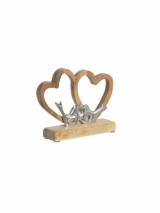 Inart Διακοσμητική Καρδιά από Αλουμίνιο 20x5x16cm 3-70-357-0261 - Image 1