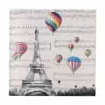 Πίνακας καμβάς από ξύλο  60x60cm. inart 3-90-703-0206