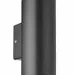 Απλίκα Τοίχου Στρογγυλή 2xGU10 9W IP65 Πλαστικό Φ9 Up&Down 21-0213-19 Ανθρακί