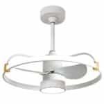Ανεμιστήρας Οροφής 60cm με Φως και Τηλεχειριστήριο Λευκός Lineme Alena 02-00192
