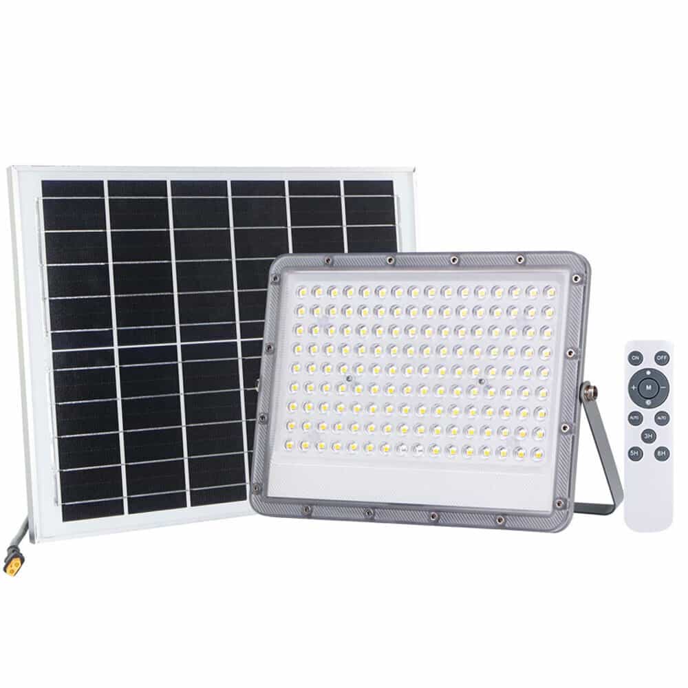 Ηλιακός Προβολέας LED 12W Ψυχρό Λευκό 6500K με Τηλεχειριστήριο Fos me 47-00705 - Image 1