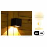 Επιτοίχιο Ηλιακό Φωτιστικό 50W 25lm με Θερμό Λευκό Φως 3000K Fos me 47-00017 - Image 2