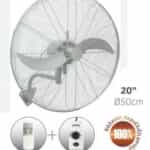 Ανεμιστήρας Τοίχου Βιομηχανικός 110W Λευκό Φ50 02-00195-1 Lineme