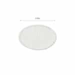 Σουπλά Υφασμάτινα 3-60-748-0003 (Σετ 6Τμχ) Φ35cm White-Ivory Inart