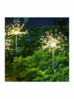 90 Λαμπάκια LED 0.15μ Θερμό Λευκό Ηλιακά τύπου Πυροτέχνημα με Προγράμματα Fos me 47-00004 - Image 2