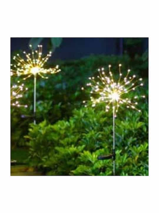 90 Λαμπάκια LED 0.15μ Θερμό Λευκό Ηλιακά τύπου Πυροτέχνημα με Προγράμματα Fos me 47-00004 - Image 2