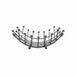 Estia Φρουτιέρα Inox Μαύρη 29.9x29.9x13εκ. 01-5672