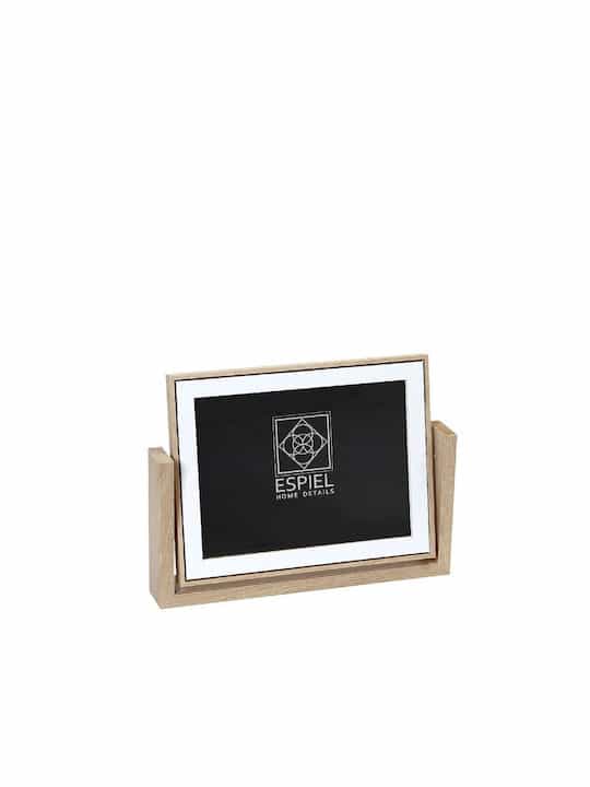 Κορνίζα 2 Όψεων Ξύλινη Μπεζ ESPIEL 13x18εκ. DAF106 (Υλικό: Ξύλο, Χρώμα: Μπεζ) - Image 1