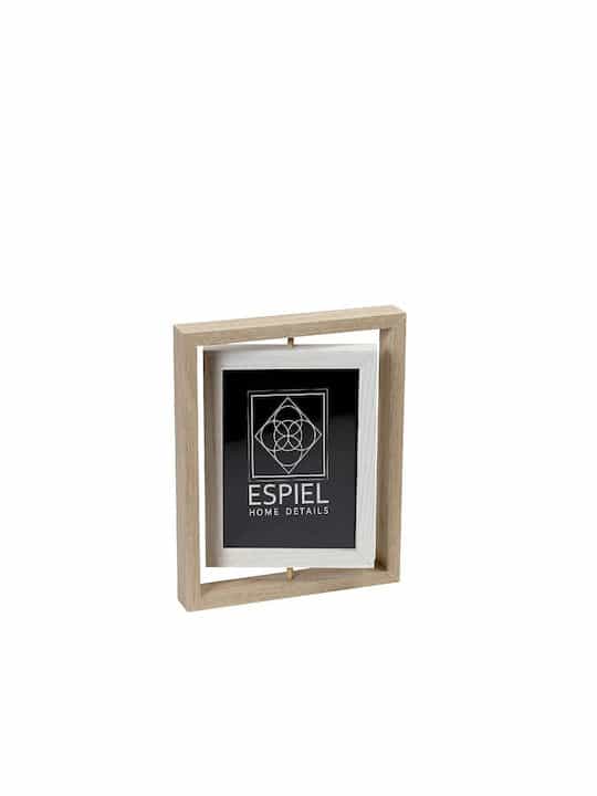 Espiel 2 Οψεων Κορνίζα Ξύλινη με Μπεζ Πλαίσιο DAF104  15Χ20 - Image 1