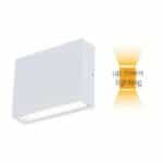 Στεγανή Επιτοίχια Πλαφονιέρα Εξωτερικού Χώρου με Ενσωματωμένο LED σε Γκρι Χρώμα Fos me 17-04685-1