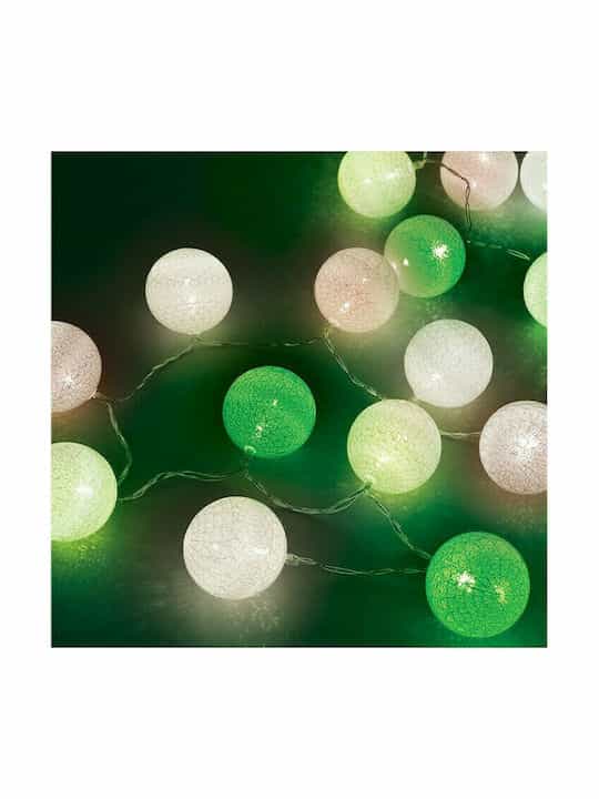 Fos me Forest Διακοσμητικό Φωτιστικό Γιρλάντα LED Μπαταρίας με 20 Λαμπτήρες 220V Πολύχρωμο 27-00440 - Image 1