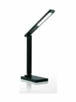 Fos me Φωτιστικό Γραφείου LED Αναδιπλούμενο Dimmable με Δυνατότητα Ασύρματης Φόρτισης Κινητού σε Μαύρο Χρώμα 17-00115-2