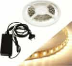 Fos me Ταινία LED Τροφοδοσίας 12V με Θερμό Λευκό Φως Μήκους 2m και 60 LED ανά Μέτρο με Τροφοδοτικό 24-00500