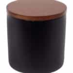 Cryspo Trio Acacia Βάζο για Καφέ με Καπάκι από Πορσελάνη Μαύρο 10.2x10.2x10.2cm Κωδικός: 65.000.212