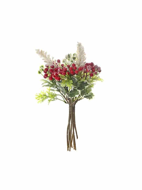Μπουκέτο από Τεχνητά Φυτά Berries Κόκκινο 30cm Iliadis 82925 - Image 1