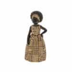 Διακοσμητική Επιτραπέζια Γυναικεία Φιγούρα Polyresin Μαύρη-Χρυσή iliadis 9,5x8x21,5εκ. 85753