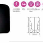 Lineme Στεγνωτήρας Χεριών με Αισθητήρα 22-00402-1 Μαυρο 1kW 22-00402-2