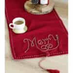 Nima Merry Χριστουγεννιάτικο Τραπεζομάντηλο Ράνερ Υφασμάτινο Κόκκινο Μ160xΠ40εκ. 33134