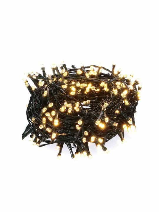 fixedratio_20241004095751_300_lampakia_led_thermo_leyko_se_seira_27_00394_fos_me (1) 300 Λαμπάκια LED Θερμό Λευκό σε Σειρά Με Κοντρολ (30LED FLASH) IP44 ΣΥΝΔΕΟΜΕΝΟ Fos me 27-00460 - Image 1